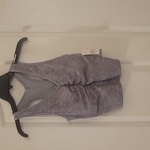 Jockey essentials eco-comfort supersoft crop bra in light gray.
